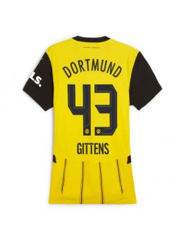 Borussia Dortmund Jamie Bynoe-Gittens #43 Heimtrikot für Frauen 2024-25 Kurzarm